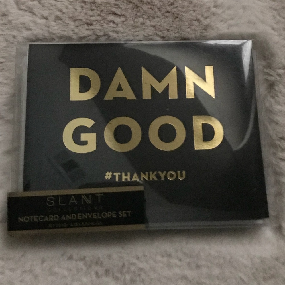 SLANT COLLECTION NOTECARDS w/ GOLD FOIL LETTERING